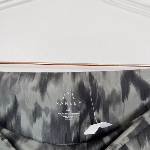 New Varley Medium M Gray Luna Leggings Watercolor Aztec Animal High Rise 25" - Picture 8 of 11